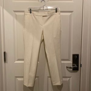 Ann Taylor ivory ankle pant